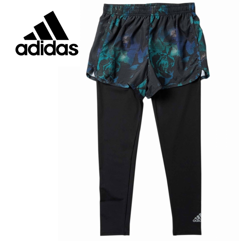 NWOT Adidas Shorts with Attached Leggings